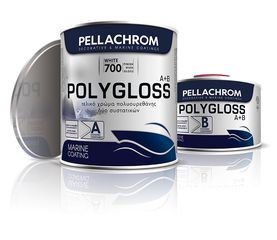 POLYGLOSS ΧΡΩΜΑ ΣΚΑΦΩΝ Α+Β 705 BLACK PELLACHROM 750ML (F)