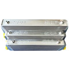 Intercooler 55 x 28 x 6,5 cm double fin with BAFFLED TANK