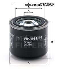 Φίλτρο καυσίμου MANN-FILTER WK81186
