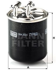 Φίλτρο καυσίμου MANN-FILTER WK820