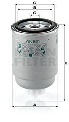 Φίλτρο καυσίμου MANN-FILTER WK821