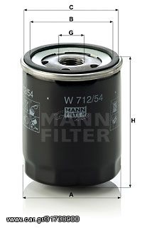 Φίλτρο λαδιού MANN-FILTER W71254