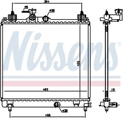 Ψυγείο, ψύξη κινητήρα NISSENS 606550