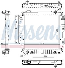 Ψυγείο, ψύξη κινητήρα NISSENS 60993