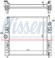 Ψυγείο, ψύξη κινητήρα NISSENS 61026