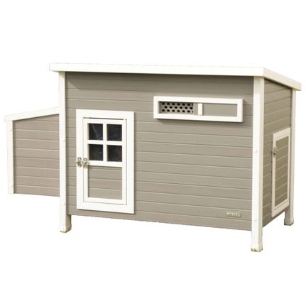 Kerbl Κοτέτσι ECO Barney Γκρι / Λευκό 137 x 73 x 83 εκ. Πλαστικό