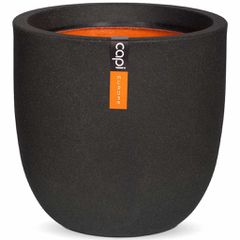 Capi Γλάστρα Οβάλ Urban Smooth Μαύρη 43 x 41 εκ. KBL933