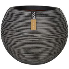 Capi Βάζο Nature Rib Σφαιρικό Ανθρακί 62 x 48 εκ. KOFZ271