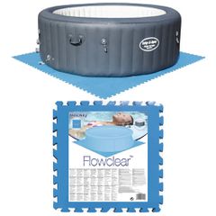 Bestway Προστατευτικό Πάτωμα Πισίνας 8 τεμ. Μπλε 58220