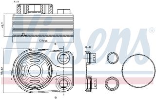 Ψυγείο λαδιού, λάδι κινητήρα NISSENS 90705