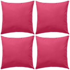 vidaXL Μαξιλάρια Εξωτερικού Χώρου 4 τεμ. Ροζ 45 x 45 εκ.