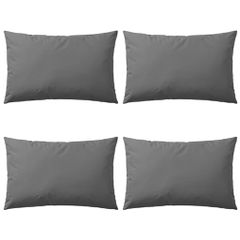 vidaXL Μαξιλάρια Εξωτερικού Χώρου 4 τεμ. Γκρι 60 x 40 εκ.