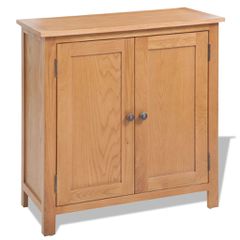 vidaXL Ντουλάπι Αποθήκευσης 70 x 35 x 75 εκ. από Μασίφ Ξύλο Δρυός