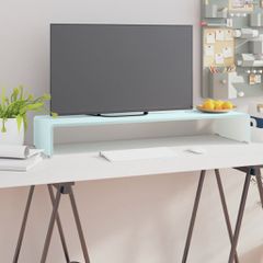 vidaXL Βάση Τηλεόρασης/Οθόνης Πράσινη 90 x 30 x 13 εκ. Γυάλινη