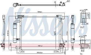 Συμπυκνωτής, σύστ. κλιματισμού NISSENS 940555