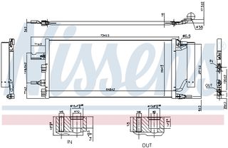 Συμπυκνωτής, σύστ. κλιματισμού NISSENS 940759