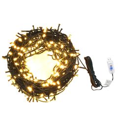 Λαμπάκια με 400 LED και 8 Εφέ Φωτισμού Θερμό Λευκό 40 μ.