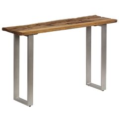 vidaXL Τραπέζι Κονσόλα 120x35x76 εκ. από Ανακυκλωμένο Ξύλο / Ατσάλι
