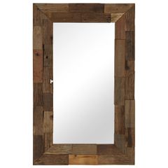 vidaXL Καθρέφτης 50 x 80 εκ. από Μασίφ Ανακυκλωμένο Ξύλο