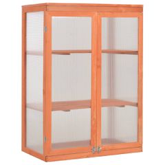 vidaXL Θερμοκήπιο 75 x 47 x 109 εκ. Ξύλινο