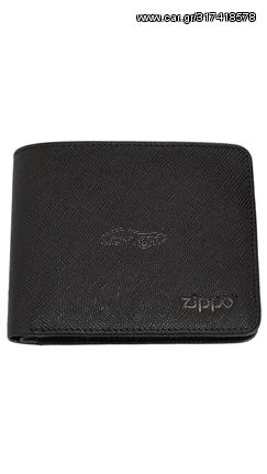 Zippo Black Saffiano Zipper Wallet 2007077