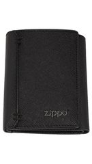 Zippo Black Saffiano Tri-Fold Wallet 2007075