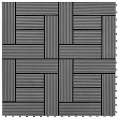 Πλακάκια Deck 11 τεμ. Γκρι 30 x 30 εκ. / 1 τ.μ. WPC