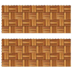 Σετ Πλακάκια Deck 20 τεμ. 30 x 30 από Ξύλο Ακακίας