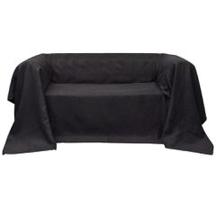 Κάλυμμα Καναπέ Ανθρακί 270 x 350 εκ. από Micro-suede