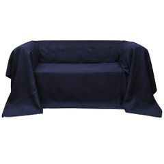 Κάλυμμα Καναπέ Ναυτικό Μπλε 140 x 210 εκ. από Micro-suede