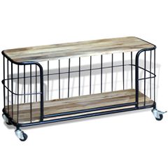 vidaXL Έπιπλο Τηλεόρασης 100 x 40 x 45 εκ. από Μασίφ Ξύλο Μάνγκο