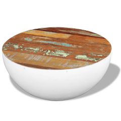 vidaXL Τραπεζάκι Σαλονιού Ημισφαιρικό 60x60x30 εκ. Ανακυκλωμένο Ξύλο