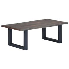 vidaXL Τραπεζάκι Σαλονιού Live Edge Γκρι 115x60x40 εκ. Ξύλο Ακακίας