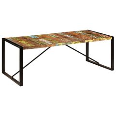 vidaXL Τραπεζαρία 220 x 100 x 75 εκ. από Μασίφ Ανακυκλωμένο Ξύλο