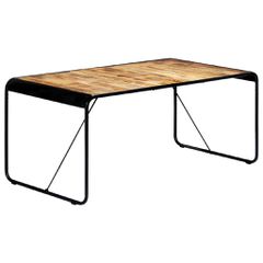 vidaXL Τραπεζαρία 180 x 90 x 76 εκ. από Μασίφ Ακατέργαστο Ξύλο Μάνγκο