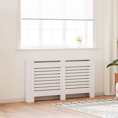 vidaXL Κάλυμμα Καλοριφέρ Λευκό 152 x 19 x 81,5 εκ. από MDF