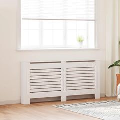vidaXL Κάλυμμα Καλοριφέρ Λευκό 172 x 19 x 81,5 εκ. από MDF