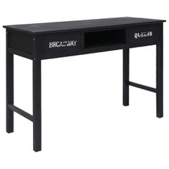 vidaXL Τραπέζι Κονσόλα Μαύρο 110 x 45 x 76 εκ. Ξύλινο