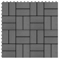 vidaXL Πλακάκια Deck 22 τεμ. Γκρι 30 x 30 εκ. 2 μ² από WPC