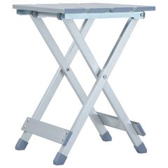 vidaXL Πτυσσόμενο Σκαμπό 28 x 26 x 39 εκ. Αλουμινίου