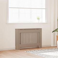 vidaXL Κάλυμμα Καλοριφέρ 112 x 19 x 81,5 εκ. από MDF