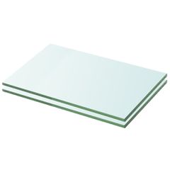 vidaXL Ράφια Πάνελ 2 τεμ. Διάφανα 20 x 25 εκ. Γυάλινα
