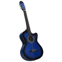 vidaXL Κιθάρα Western Classical Cutaway Μπλε με Ισοσταθμιτή 6 Χορδές