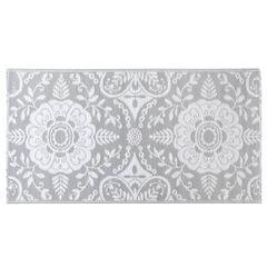 vidaXL Χαλί εξωτερικού χώρου ARAKIL ανοιχτό γκρι 80x150 cm PP-thumb-2