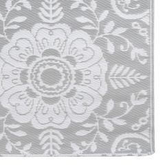 vidaXL Χαλί εξωτερικού χώρου ARAKIL ανοιχτό γκρι 80x150 cm PP-thumb-4