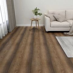 vidaXL Δάπεδο Αυτοκόλλητο Καφέ 55 τεμ. 5,11 μ² από PVC
