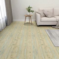 vidaXL Δάπεδο Αυτοκόλλητο Ανοιχτό Καφέ 55 τεμ. 5,11 μ² από PVC