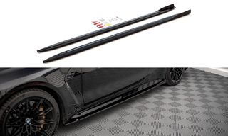 Maxton Design -  Για BMW M4 G82 2021 -     Σετ πλαϊνά Μαρσπιέ  -  Ζεύγος Spoiler Πλαστικά ABS Σποιλερ Καινούρια -  