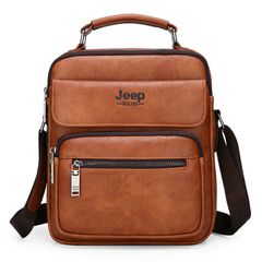 Τσαντάκι ώμου PU δέρμα καφέ JEEP BULUO JEEP 6601-3 - 2677