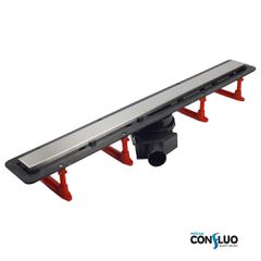 Karag Confluo Frameless Line Inox - Γραμμικό Σιφώνι Δαπέδου 95 εκ.